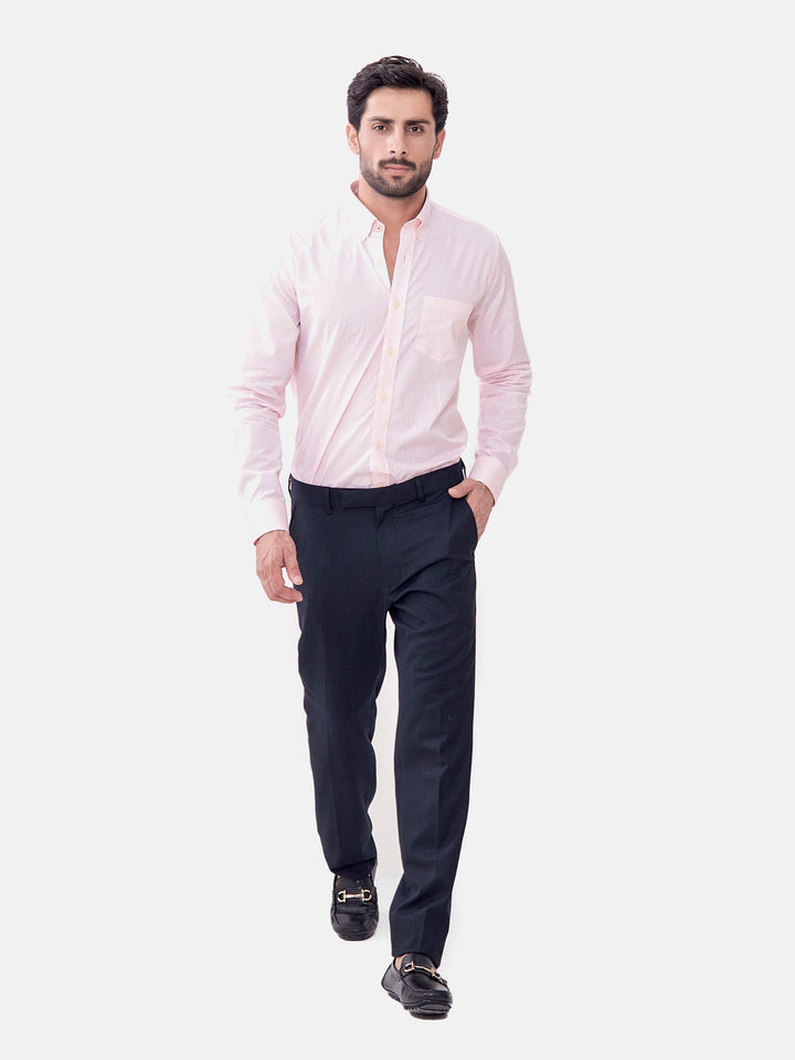 Brumano Ready To Wear Shirts Men 1 Piece Cotton Pink Gingham Formal Button Down Shirt 0-32-022-1673 - Summer Collection