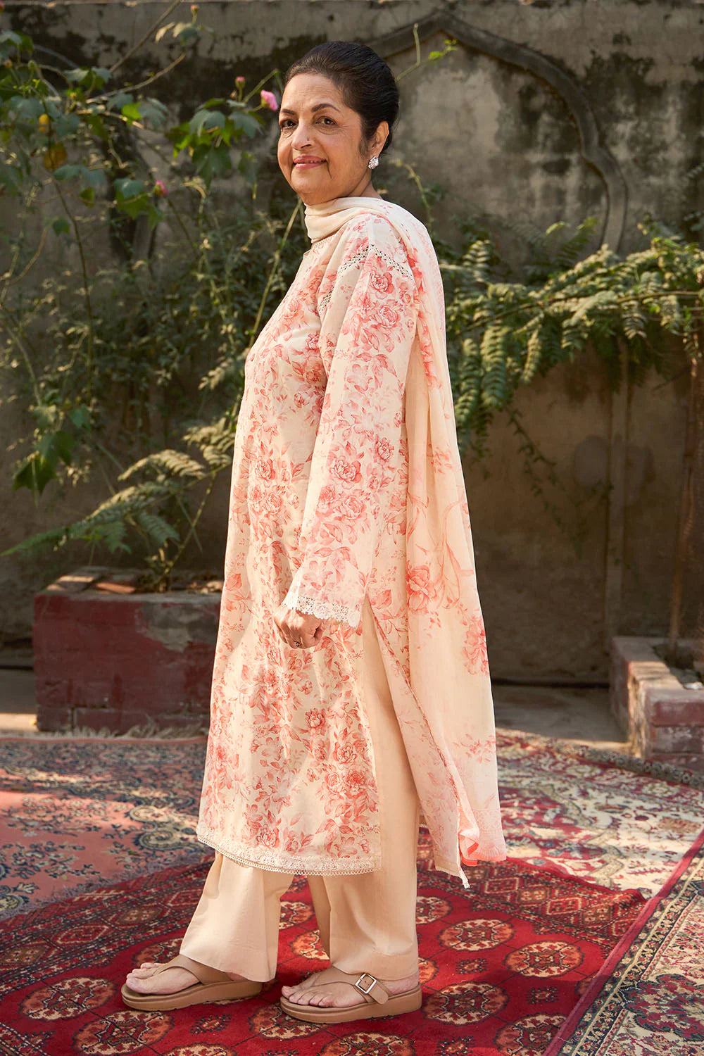 Tribute To Mother by Gul Ahmed Unstitched Embroidered Lawn 3 Piece Suit GA26UTM BM-62022 - Summer Collection