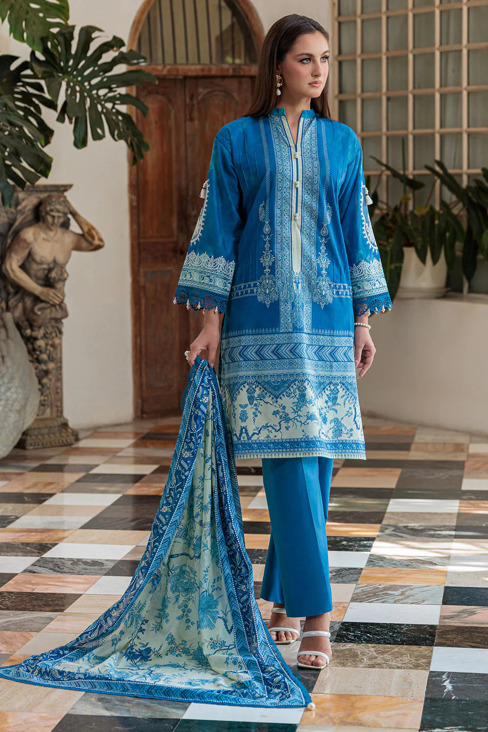 Mitti ki Khusboo by Gul Ahmed Unstitched Embroidered Lawn 3 Piece Suit GA26UMK CL-52074 - Summer Collection