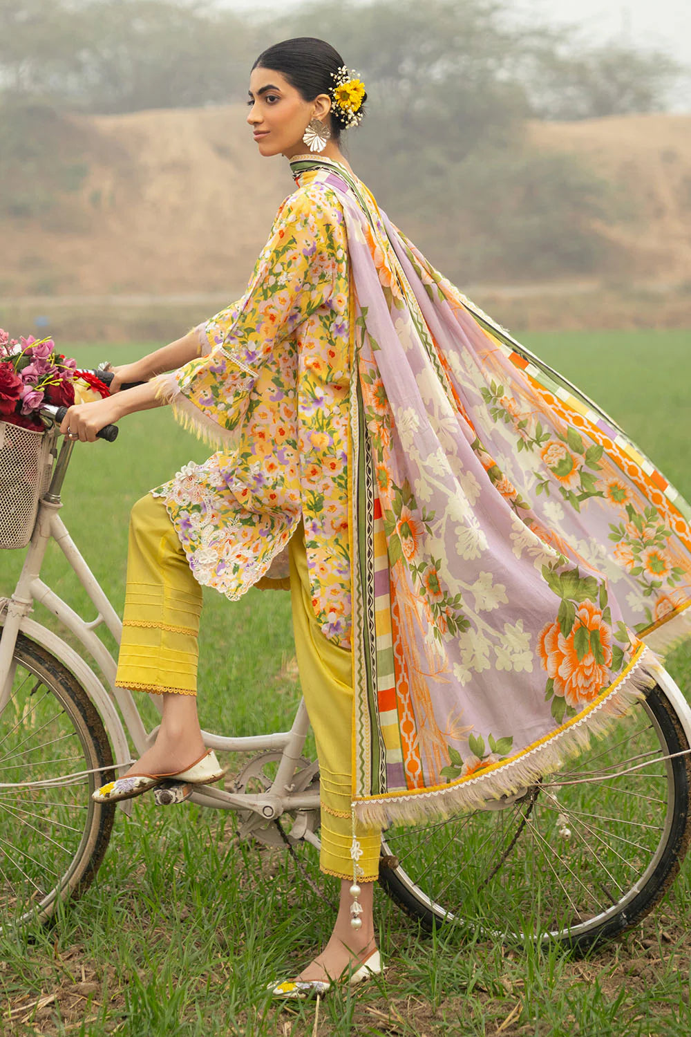 Mitti ki Khusboo by Gul Ahmed Unstitched Embroidered Lawn 3 Piece Suit GA26UMK CL-62036 - Summer Collection