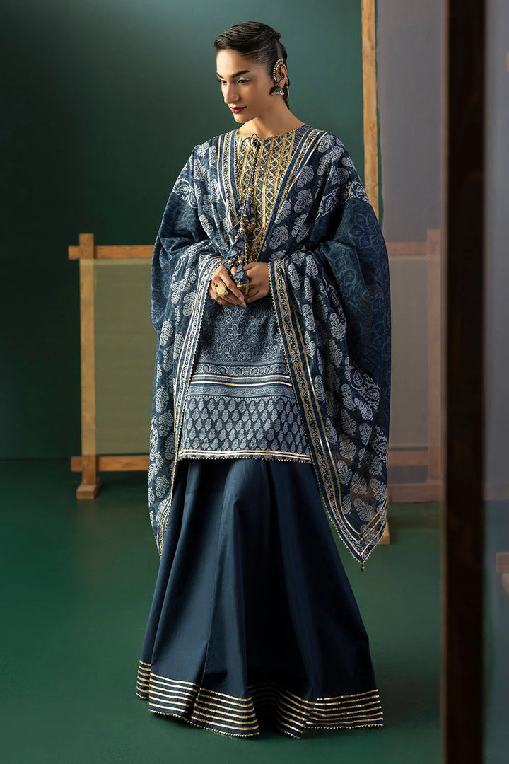 Heritage by Gul Ahmed Unstitched Embroidered Lawn 3 Piece Suit GA26UFH CL-62039 - Summer Collection