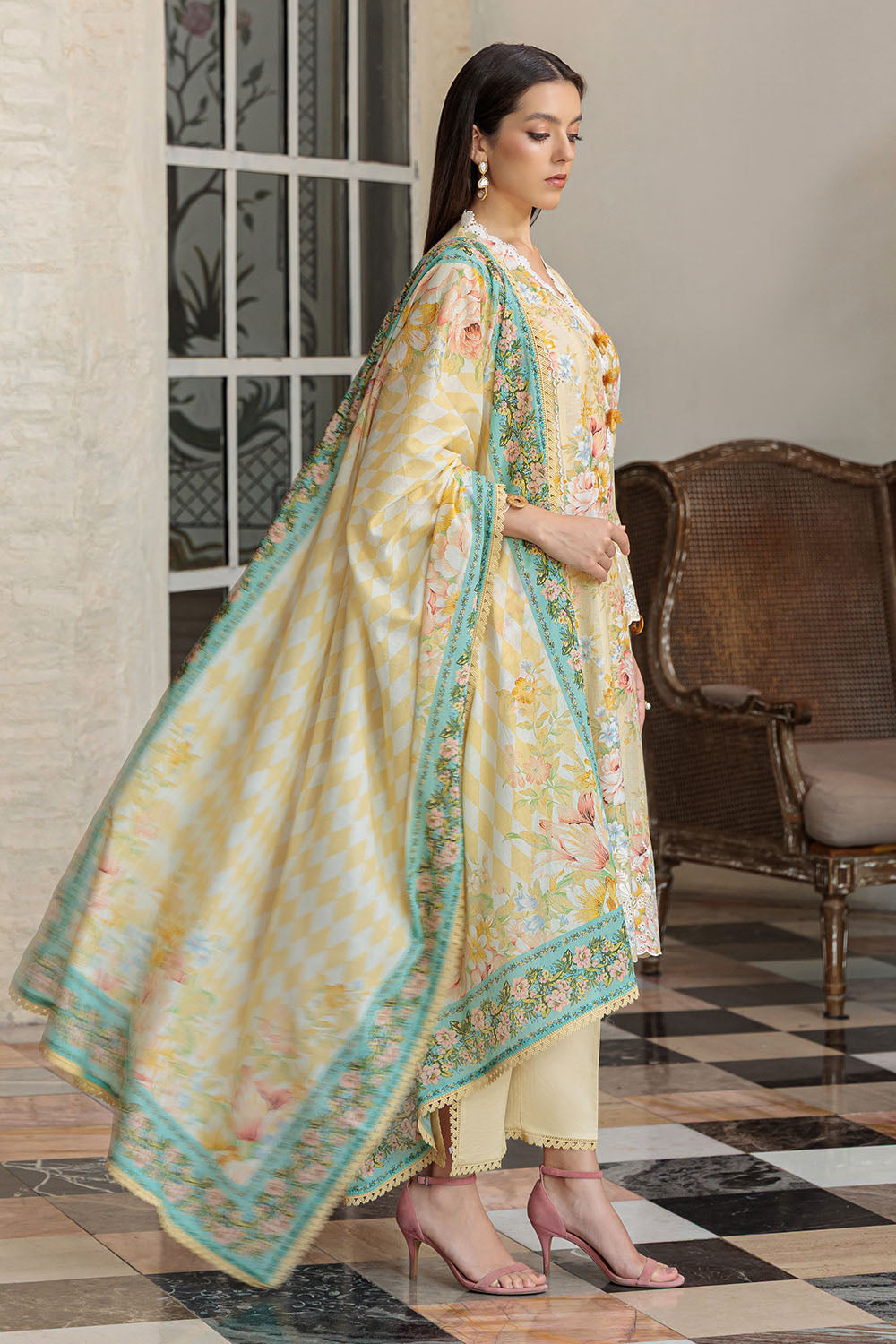 Mitti ki Khusboo by Gul Ahmed Unstitched Embroidered Lawn 3 Piece Suit GA26UMK CL-62083 - Summer Collection
