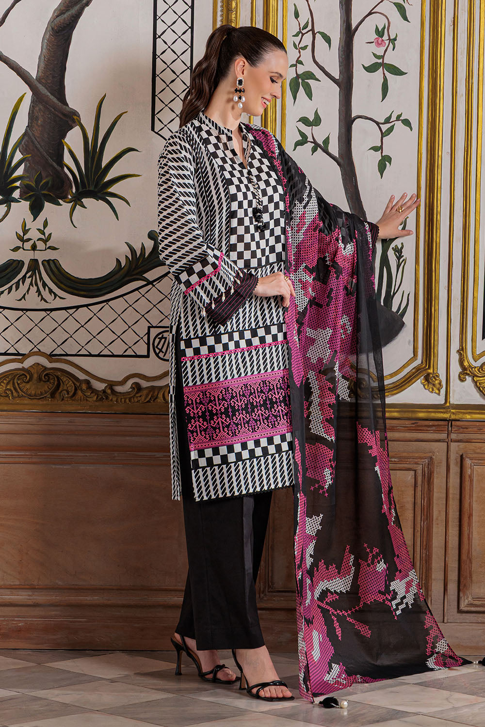 Mitti ki Khusboo by Gul Ahmed Unstitched Embroidered Lawn 3 Piece Suit GA26UMK CL-62183 - Summer Collection