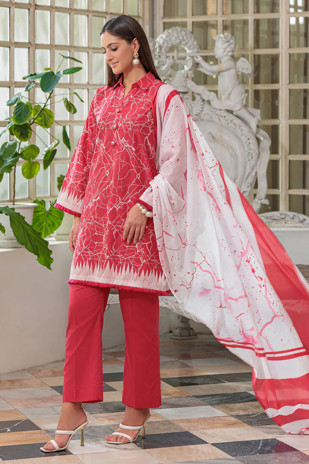 Mitti ki Khusboo by Gul Ahmed Unstitched Embroidered Lawn 3 Piece Suit GA26UMK CL-62184 - Summer Collection