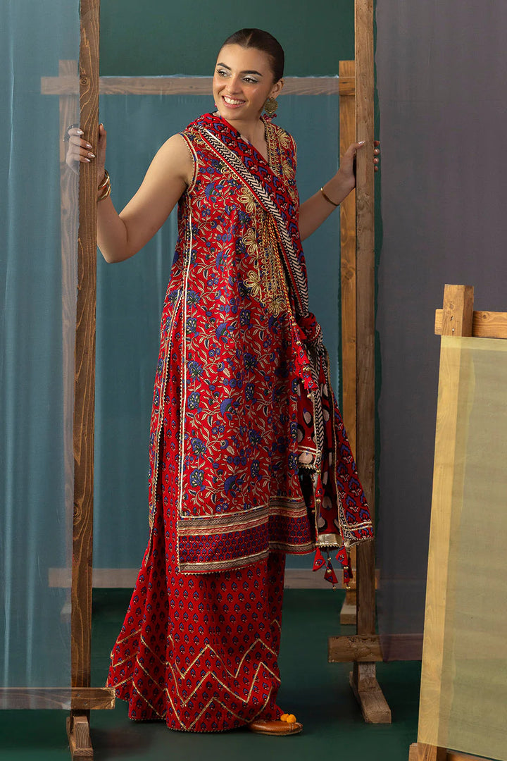 Heritage by Gul Ahmed Unstitched Embroidered Lawn 3 Piece Suit GA26UFH CL-62040 - Summer Collection