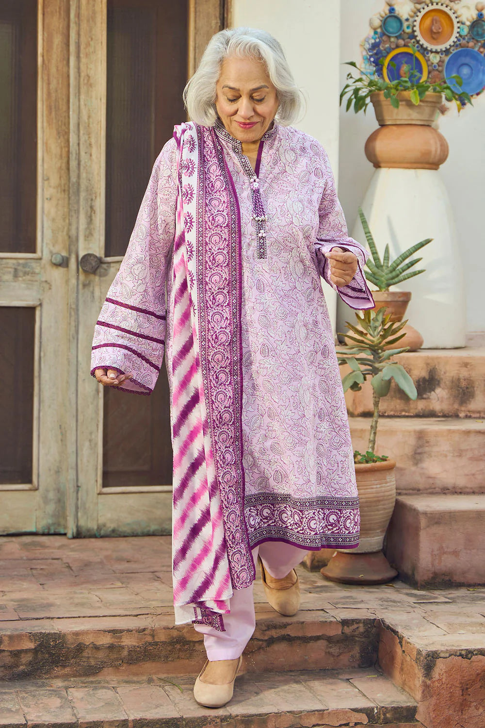 Tribute To Mother by Gul Ahmed Unstitched Printed Lawn 3 Piece Suit GA26UTM CL-52691 B - Summer Collection