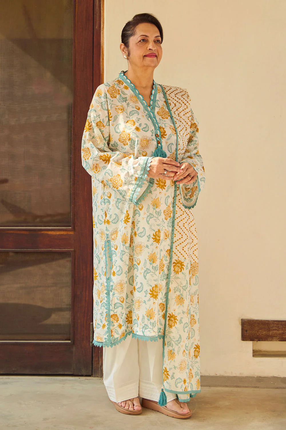 Tribute To Mother by Gul Ahmed Unstitched Printed Lawn 3 Piece Suit GA26UTM CL-62071 B - Summer Collection