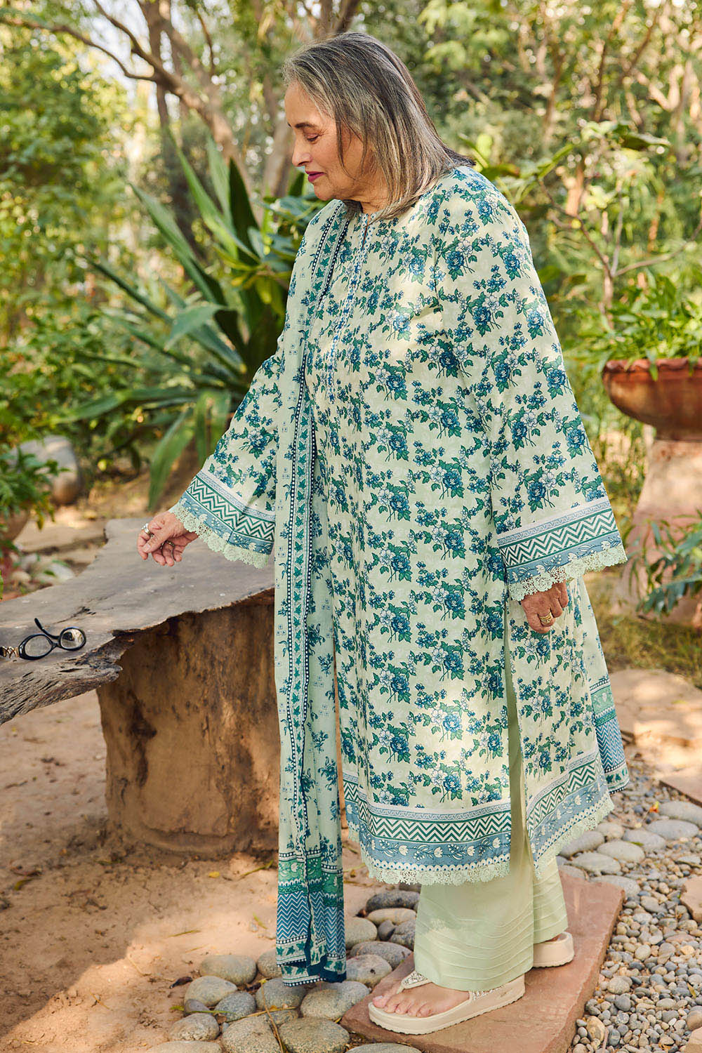 Tribute To Mother by Gul Ahmed Unstitched Printed Lawn 3 Piece Suit GA26UTM CL-62086 A - Summer Collection