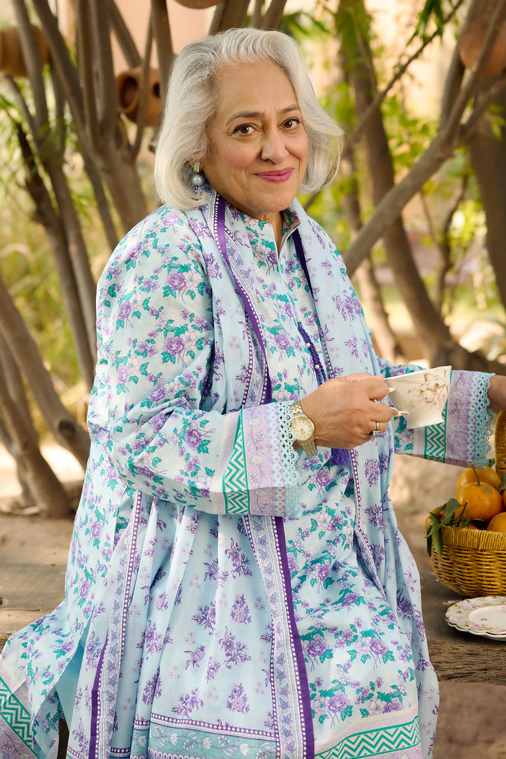 Tribute To Mother by Gul Ahmed Unstitched Printed Lawn 3 Piece Suit GA26UTM CL-62086 B - Summer Collection