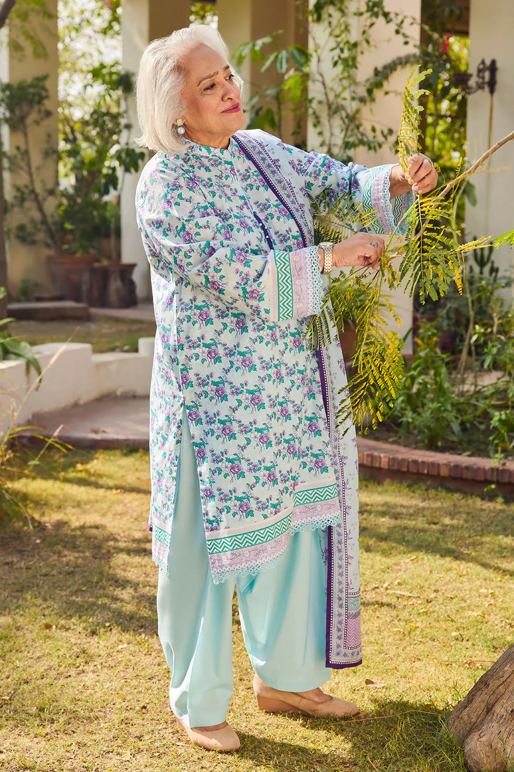 Tribute To Mother by Gul Ahmed Unstitched Printed Lawn 3 Piece Suit GA26UTM CL-62086 B - Summer Collection