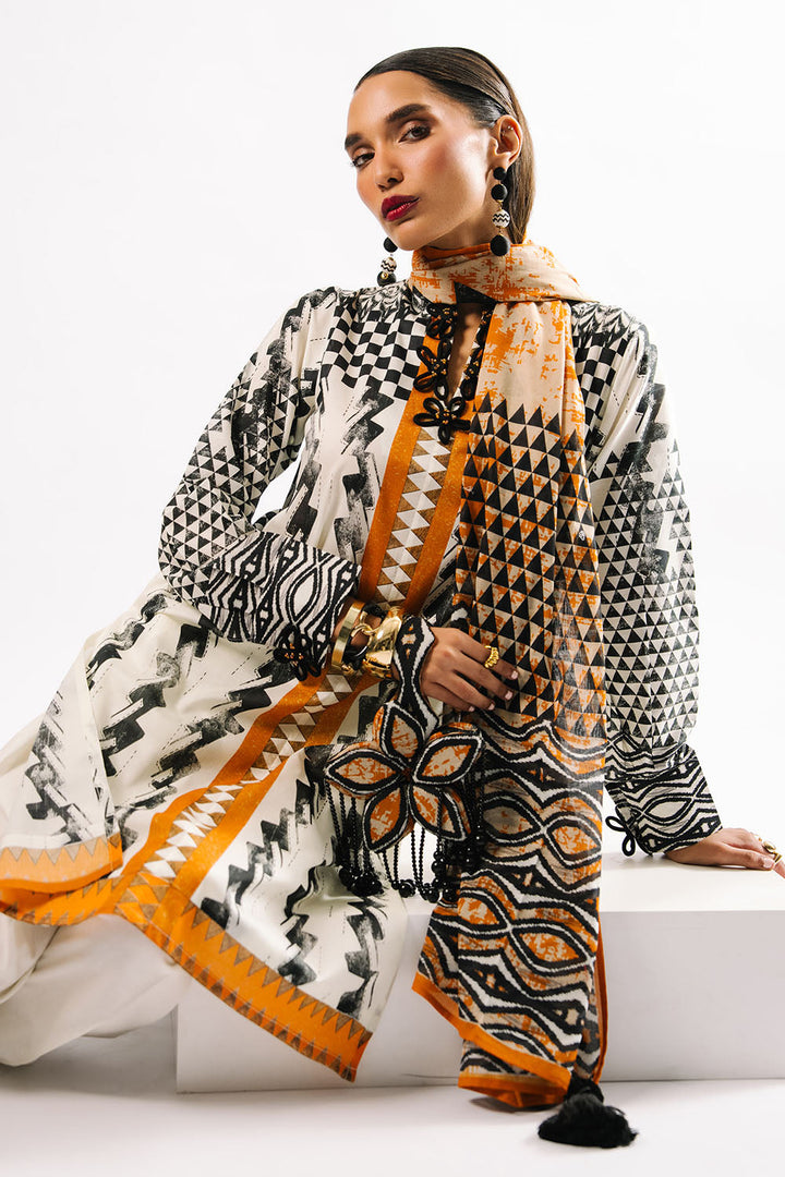 Heritage by Gul Ahmed Unstitched Printed Lawn 3 Piece Suit GA26UFH CL-62089 - Summer Collection