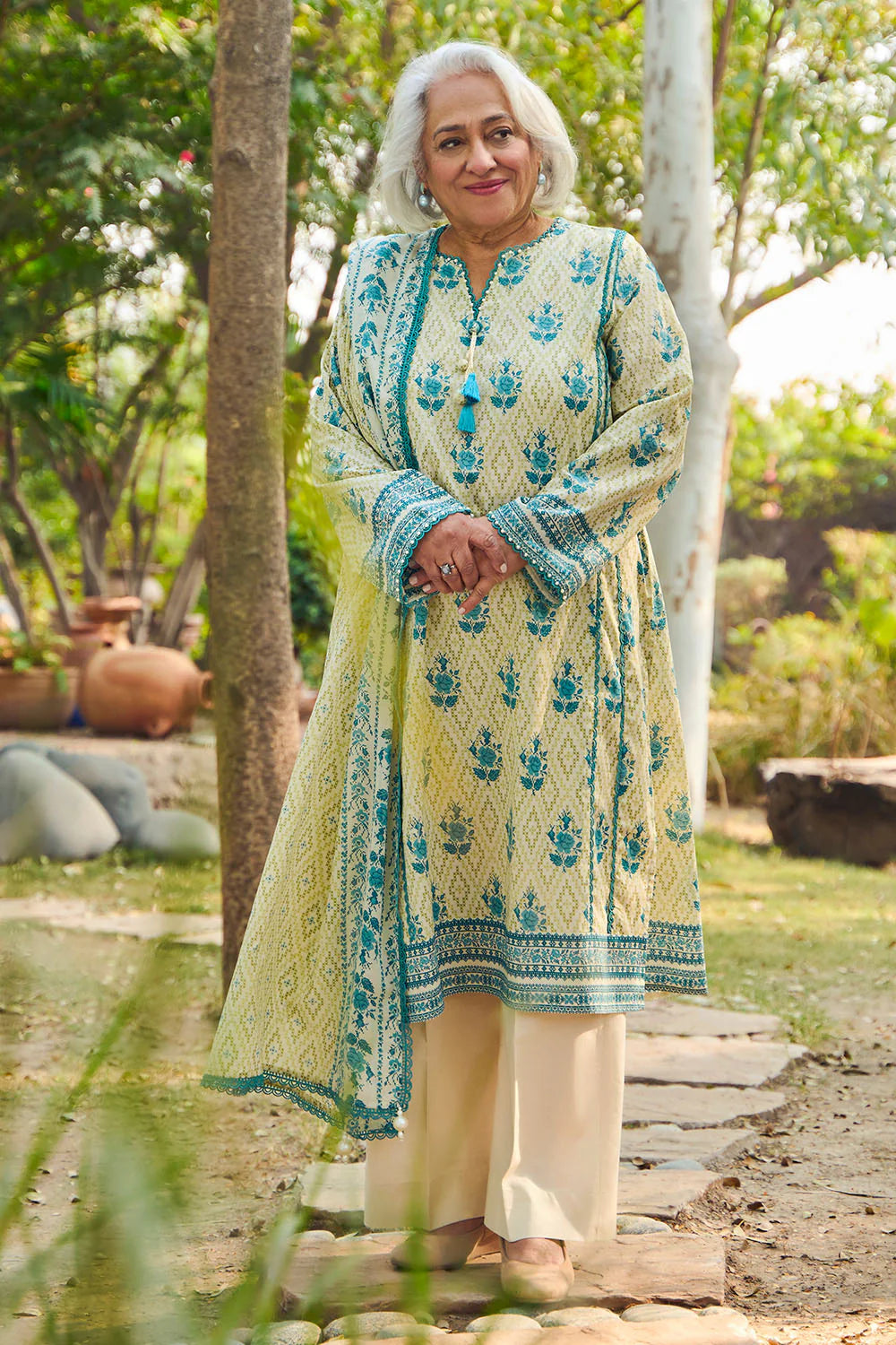 Tribute To Mother by Gul Ahmed Unstitched Printed Lawn 3 Piece Suit GA26UTM CL-62107 B - Summer Collection