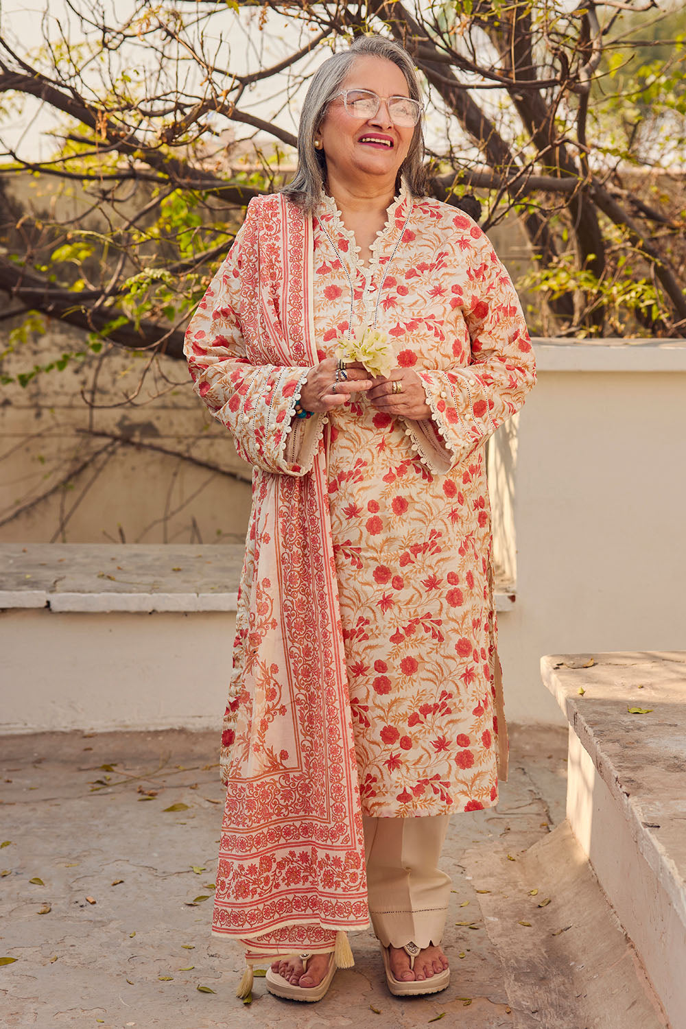 Tribute To Mother by Gul Ahmed Unstitched Printed Lawn 3 Piece Suit GA26UTM CL-62113 B - Summer Collection