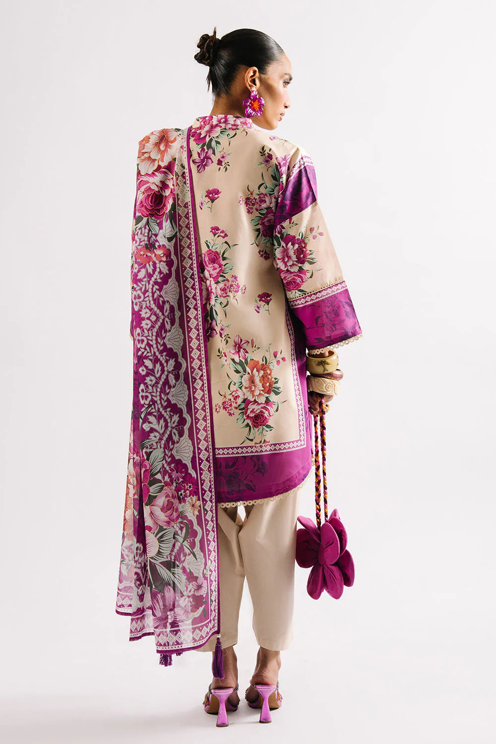 Heritage by Gul Ahmed Unstitched Printed Lawn 3 Piece Suit GA26UFH CL-62137 - Summer Collection