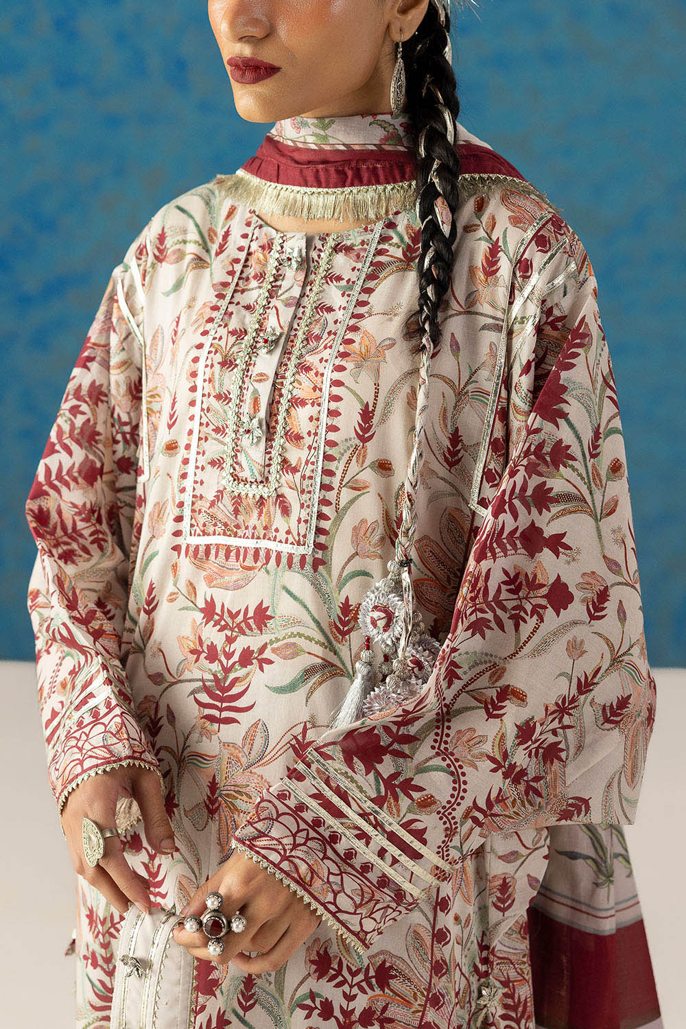 Heritage by Gul Ahmed Unstitched Printed Lawn 3 Piece Suit GA26UFH CL-62138 - Summer Collection