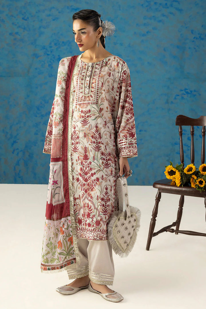 Heritage by Gul Ahmed Unstitched Printed Lawn 3 Piece Suit GA26UFH CL-62138 - Summer Collection
