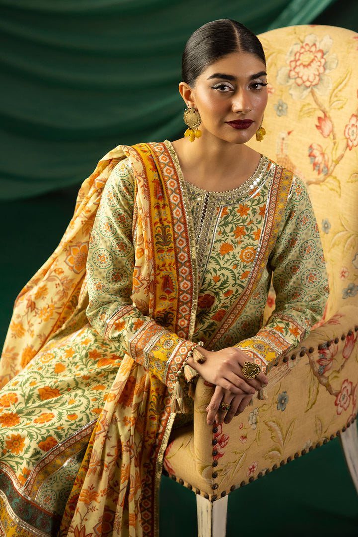 Heritage by Gul Ahmed Unstitched Printed Lawn 3 Piece Suit GA26UFH CL-62140 - Summer Collection