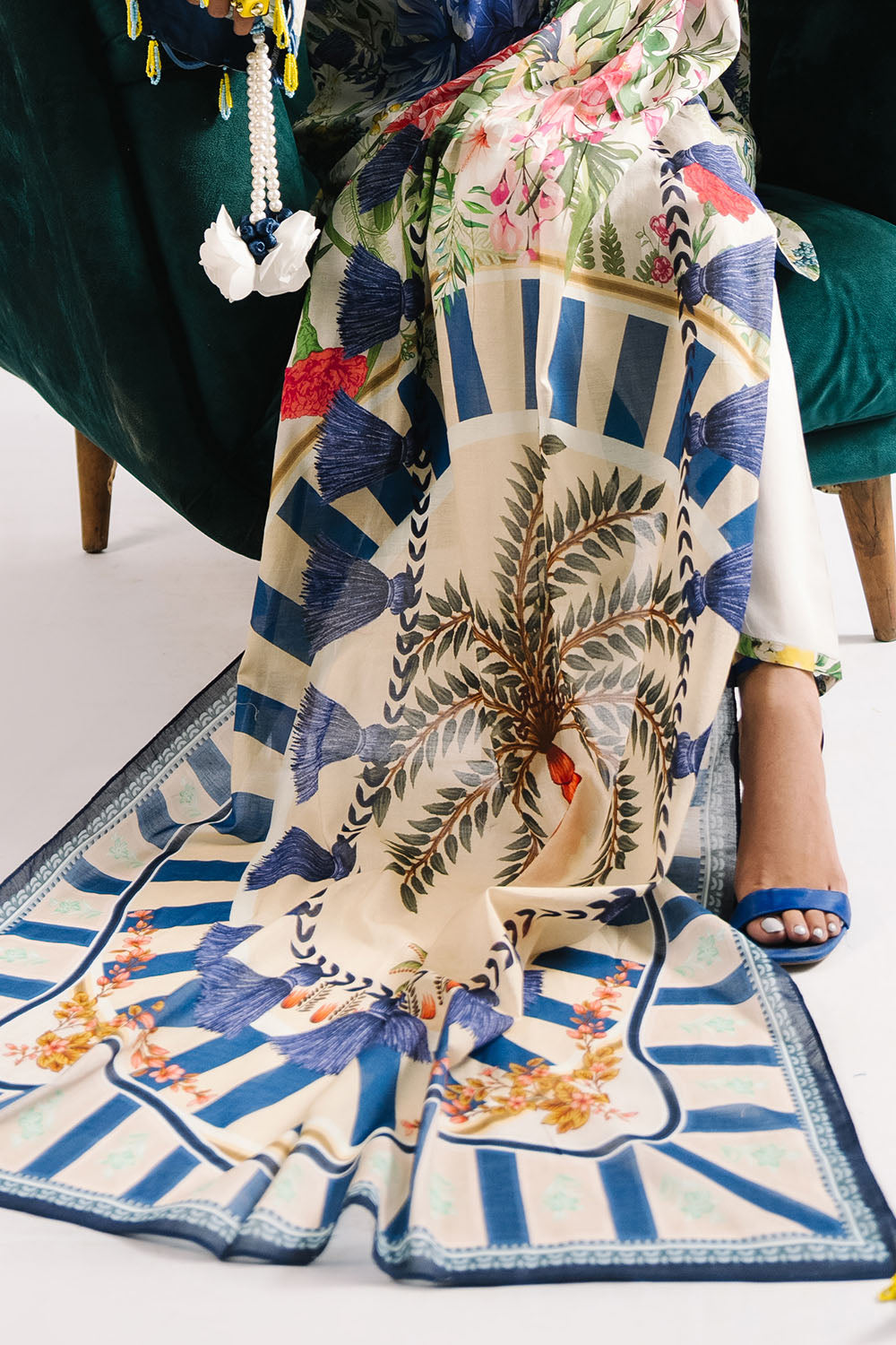 Heritage by Gul Ahmed Unstitched Printed Lawn 3 Piece Suit GA26UFH CL-62144 - Summer Collection