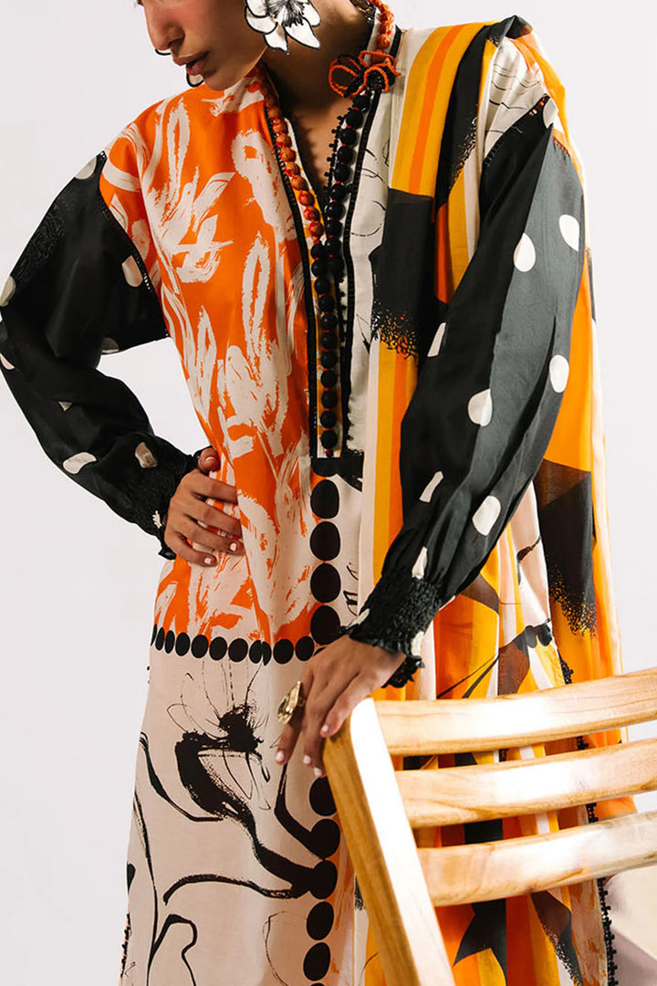 Heritage by Gul Ahmed Unstitched Printed Lawn 3 Piece Suit GA26UFH CL-62159 - Summer Collection