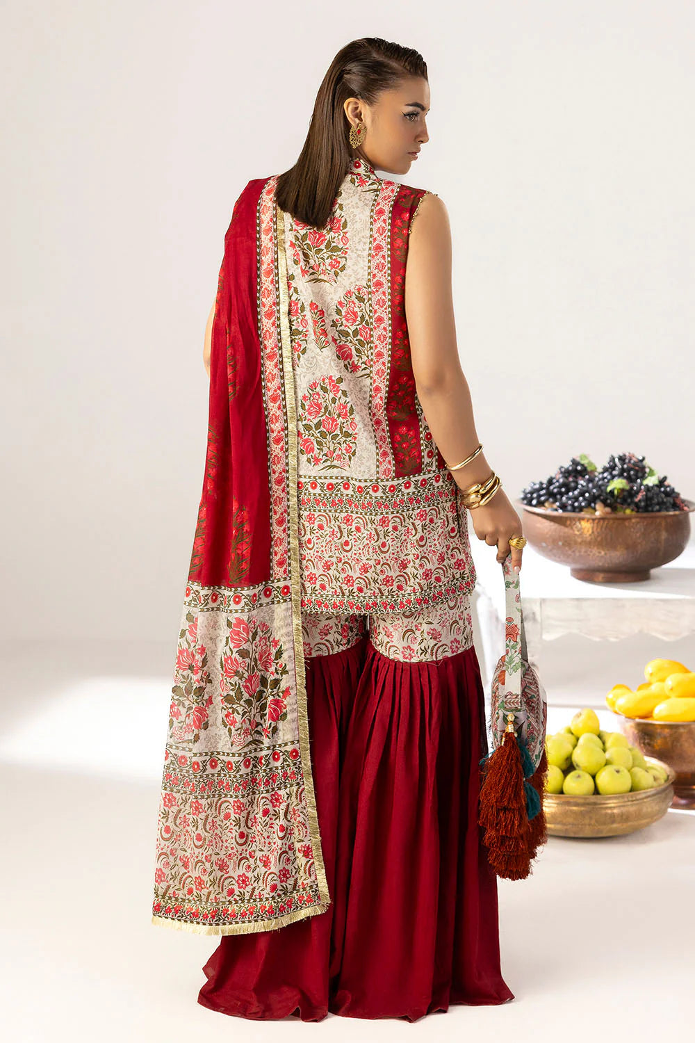 Heritage by Gul Ahmed Unstitched Printed Lawn 3 Piece Suit GA26UFH CL-62179 - Summer Collection