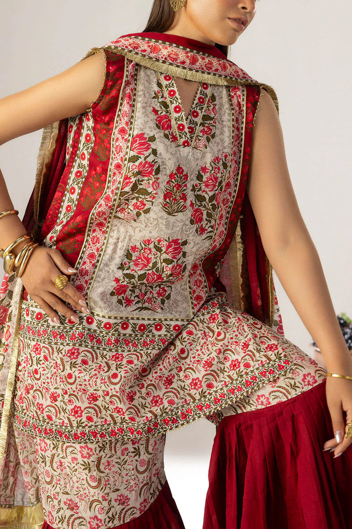 Heritage by Gul Ahmed Unstitched Printed Lawn 3 Piece Suit GA26UFH CL-62179 - Summer Collection