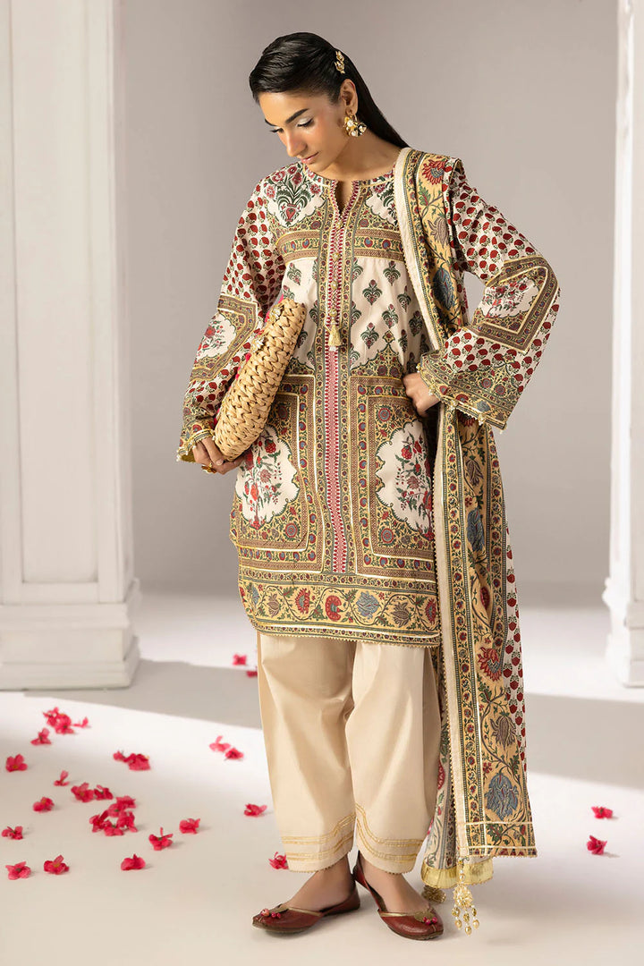 Heritage by Gul Ahmed Unstitched Printed Lawn 3 Piece Suit GA26UFH CL-62248 - Summer Collection