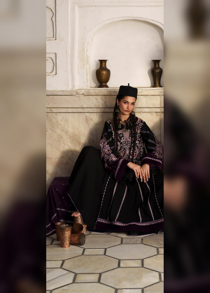 Gulnar by Bin Ilyas Unstitched Embroidered Karandi 3 Piece Suit BI26UGK 1013B - Festive Collection