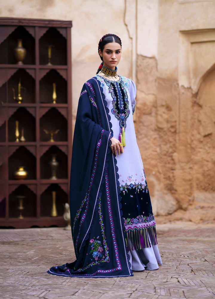 Gulnar by Bin Ilyas Unstitched Embroidered Karandi 3 Piece Suit BI26UGK 1015B - Festive Collection