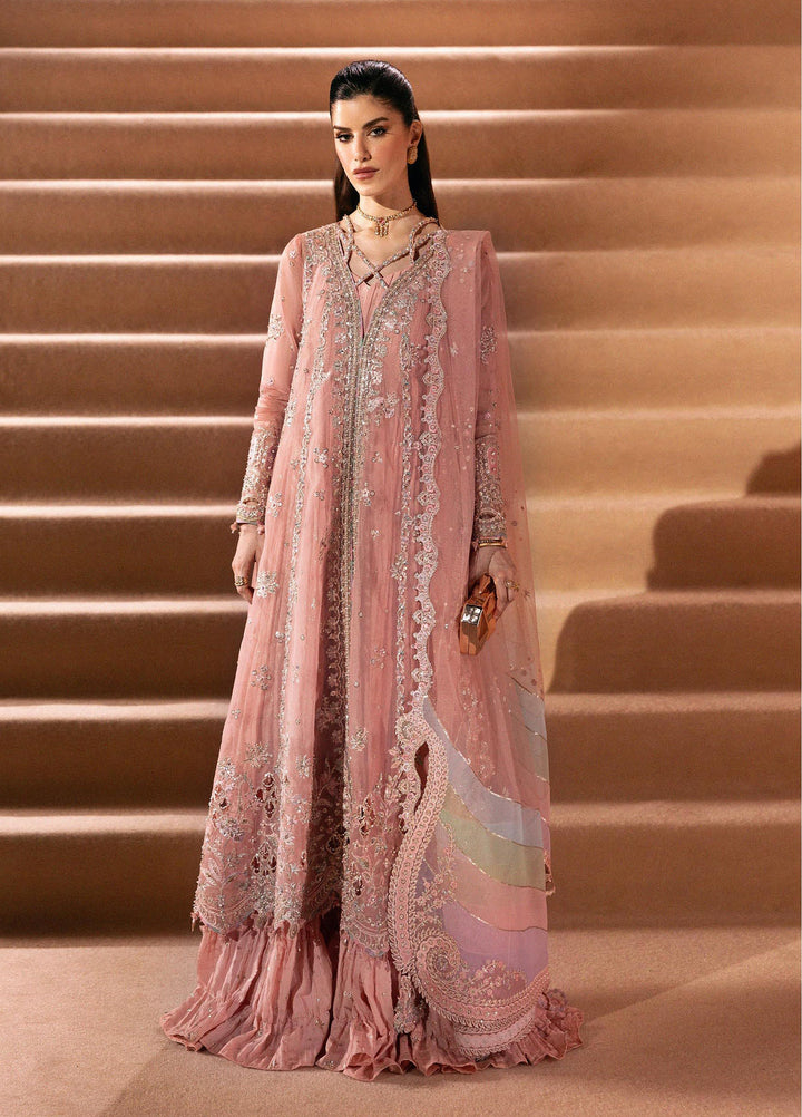 Elirah by Qalamkar Unstitched Embroidered Organza 3 Piece Suit QLK26UE Aurelia QMF-01 - Wedding Collection