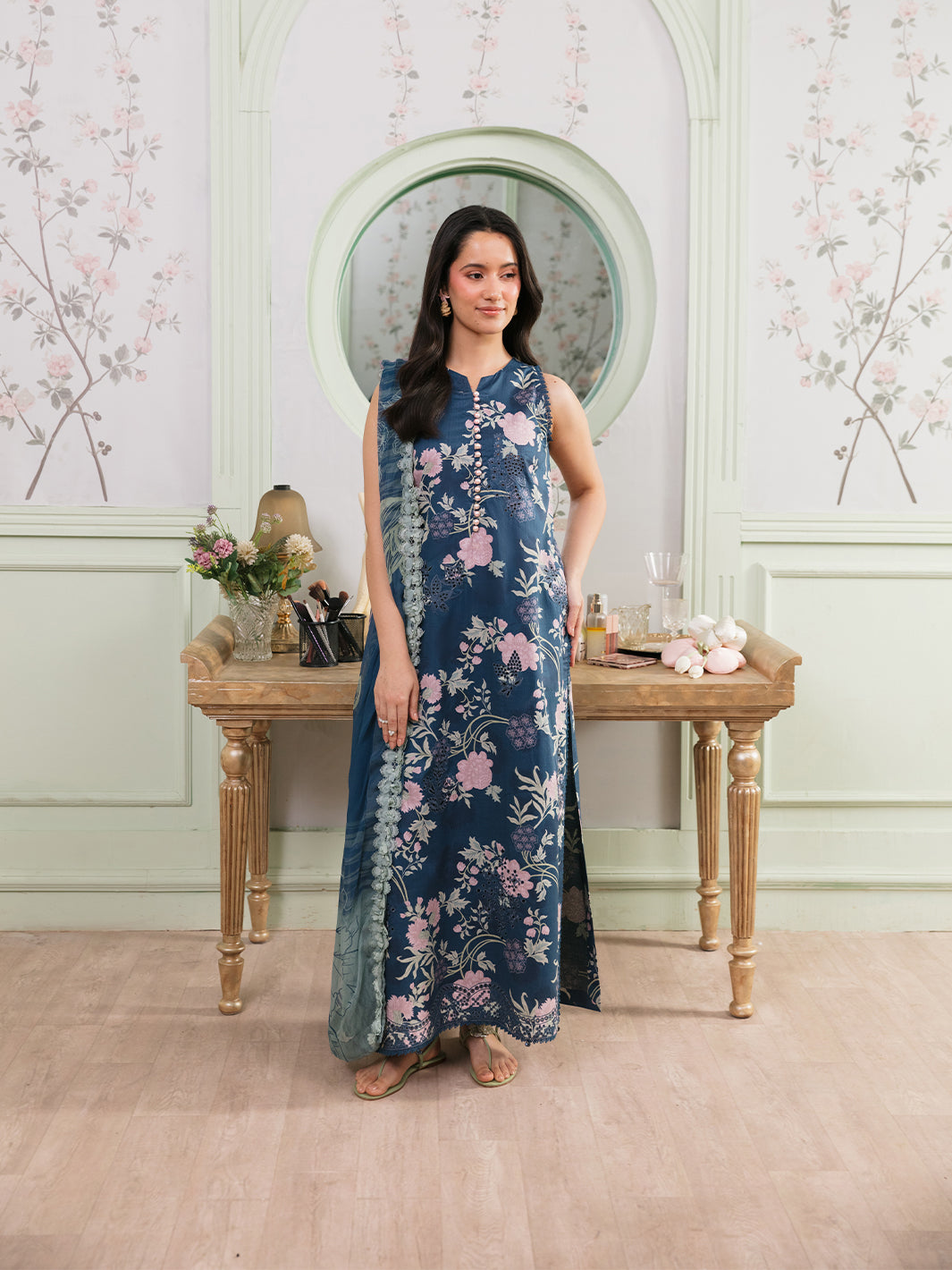 The Meetup by Yards Unstitched Embroidered Lawn 3 Piece Suit Quiet Charm Casual Collection