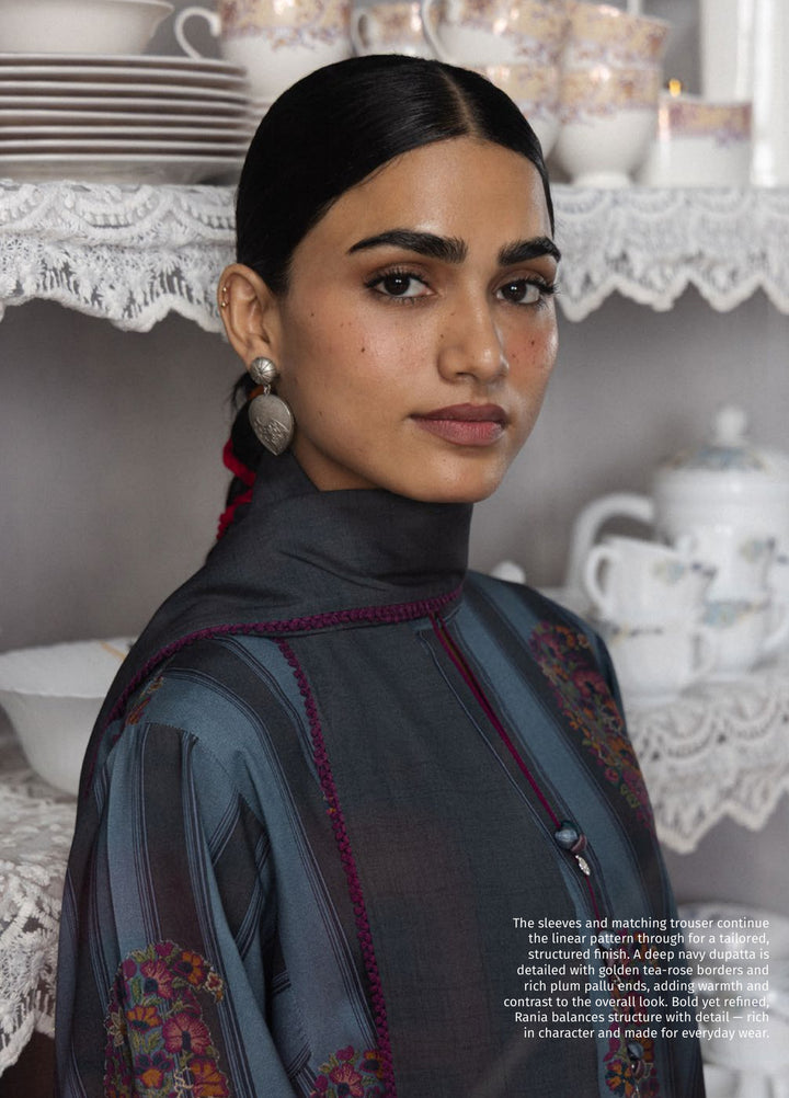 Coco by Zara Shahjahan Unstitched Printed Linen 3 Piece Suit CZ26UPL Rania 4B - Casual Collection