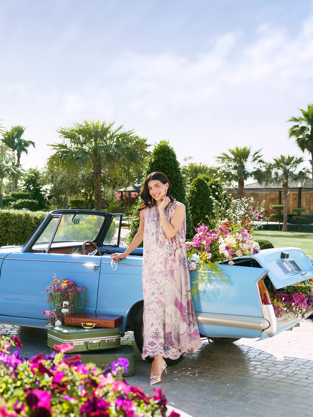 Sunset Muse by Izel Unstitched Embroidered Lawn 3 Piece Suit Reve - Eid Collection