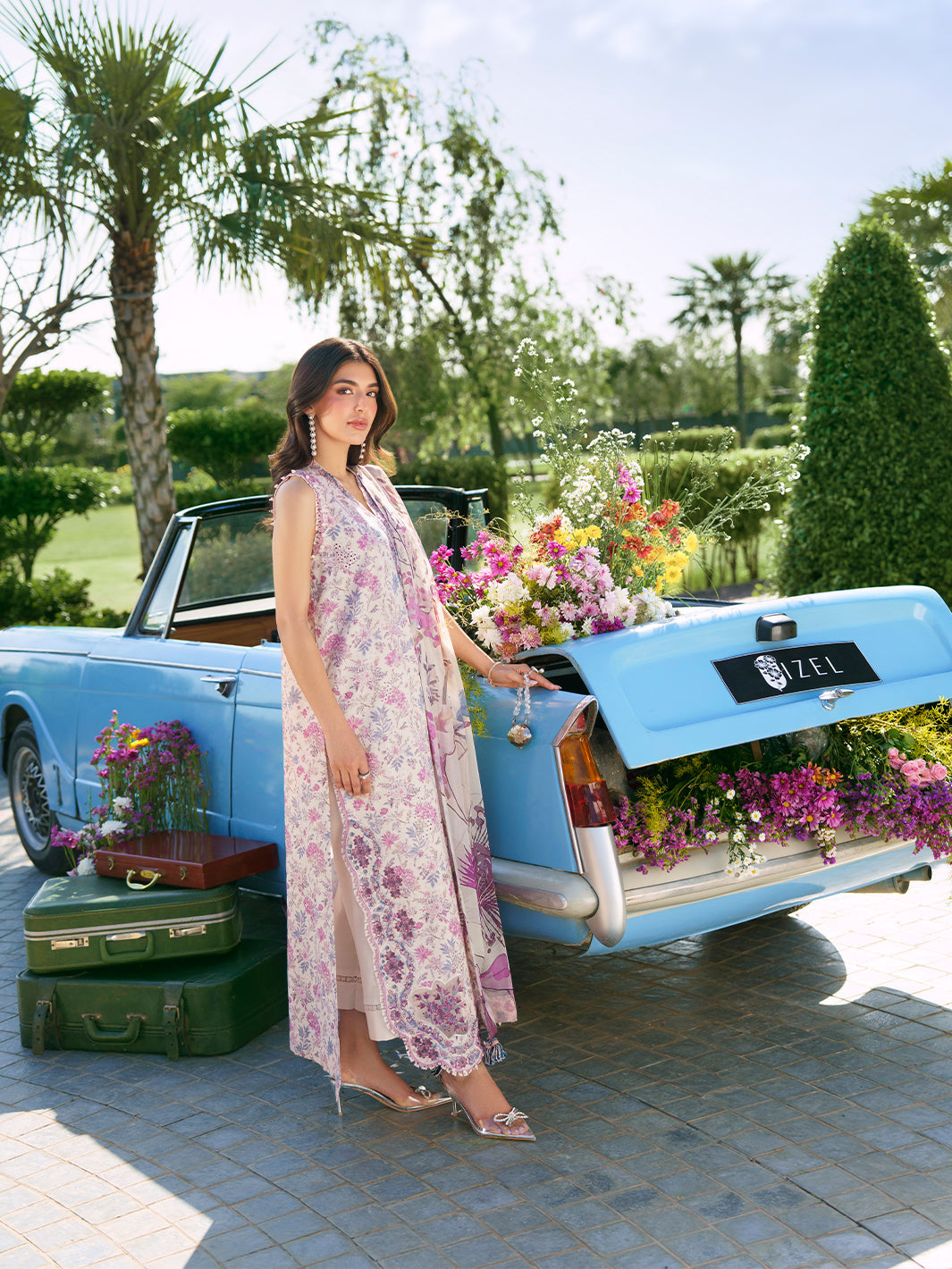Sunset Muse by Izel Unstitched Embroidered Lawn 3 Piece Suit Reve - Eid Collection