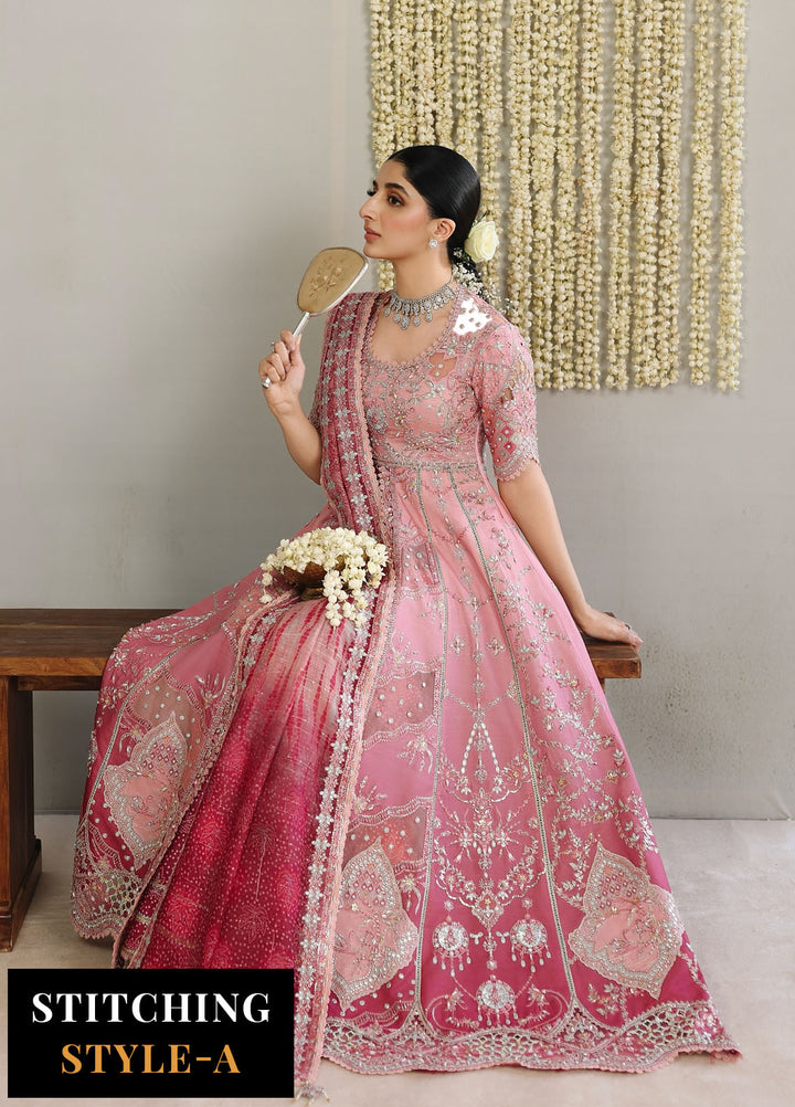 Shadmani by Qalamkar Embroidered Raw Silk Suits Unstitched 3 Piece QLM25SW RH-05 Rahmah - Wedding Collection