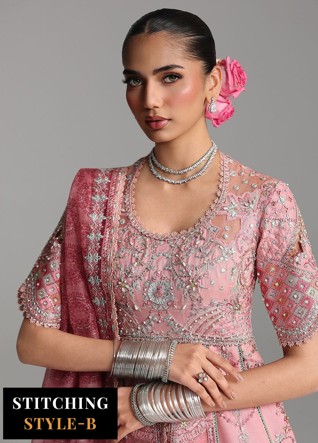 Shadmani by Qalamkar Embroidered Raw Silk Suits Unstitched 3 Piece QLM25SW RH-05 Rahmah - Wedding Collection