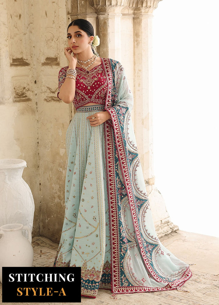 Shadmani by Qalamkar Printed Raw Silk Suits Unstitched 3 Piece QLM25SW RH-08 Layla - Wedding Collection