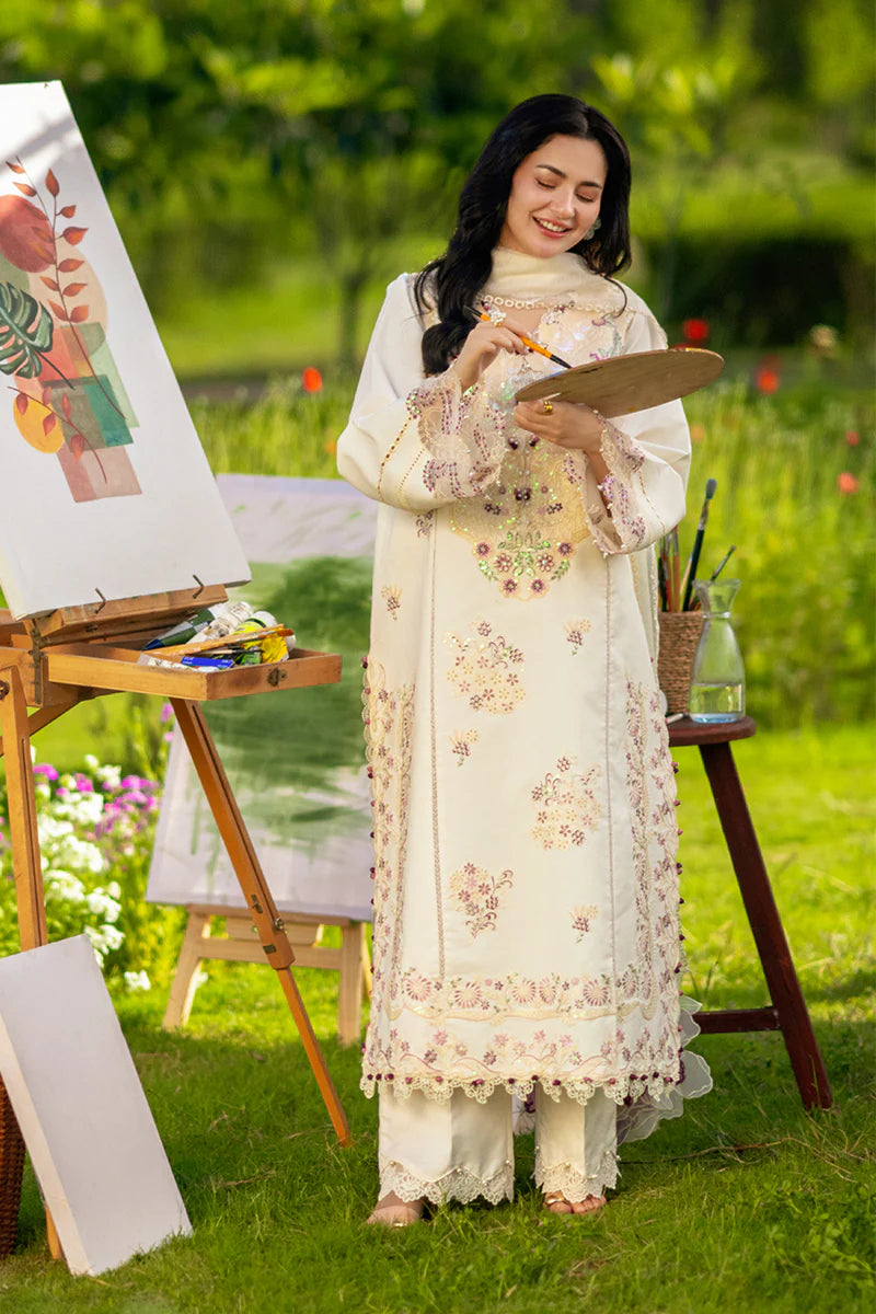 Rang Rasiya Unstitched Embroidered Luxury Lawn 3 Piece Suit RR26ULE HANIA - Eid Collection