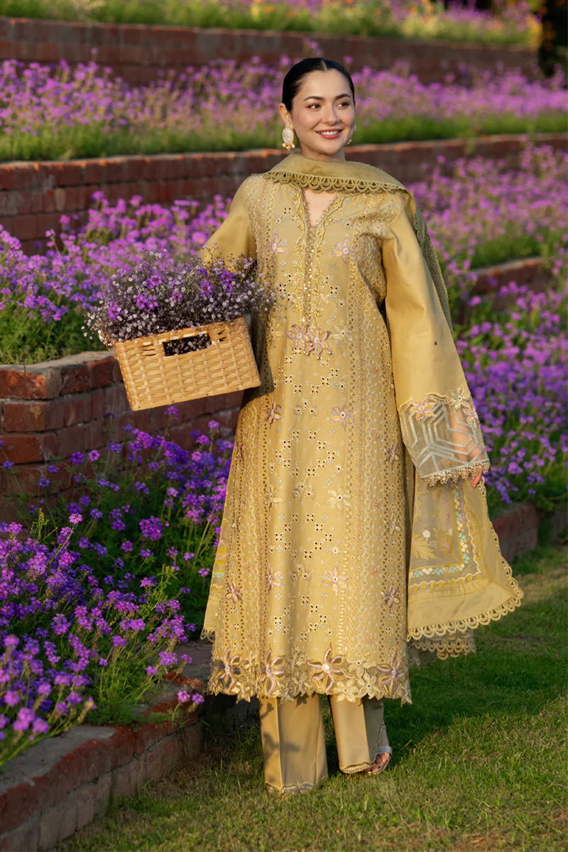 Rang Rasiya Unstitched Embroidered Luxury Lawn 3 Piece Suit RR26ULE RAHA - Eid Collection
