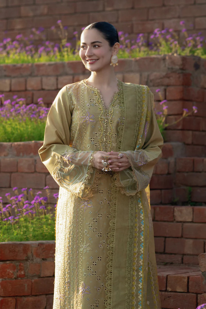 Rang Rasiya Unstitched Embroidered Luxury Lawn 3 Piece Suit RR26ULE RAHA - Eid Collection