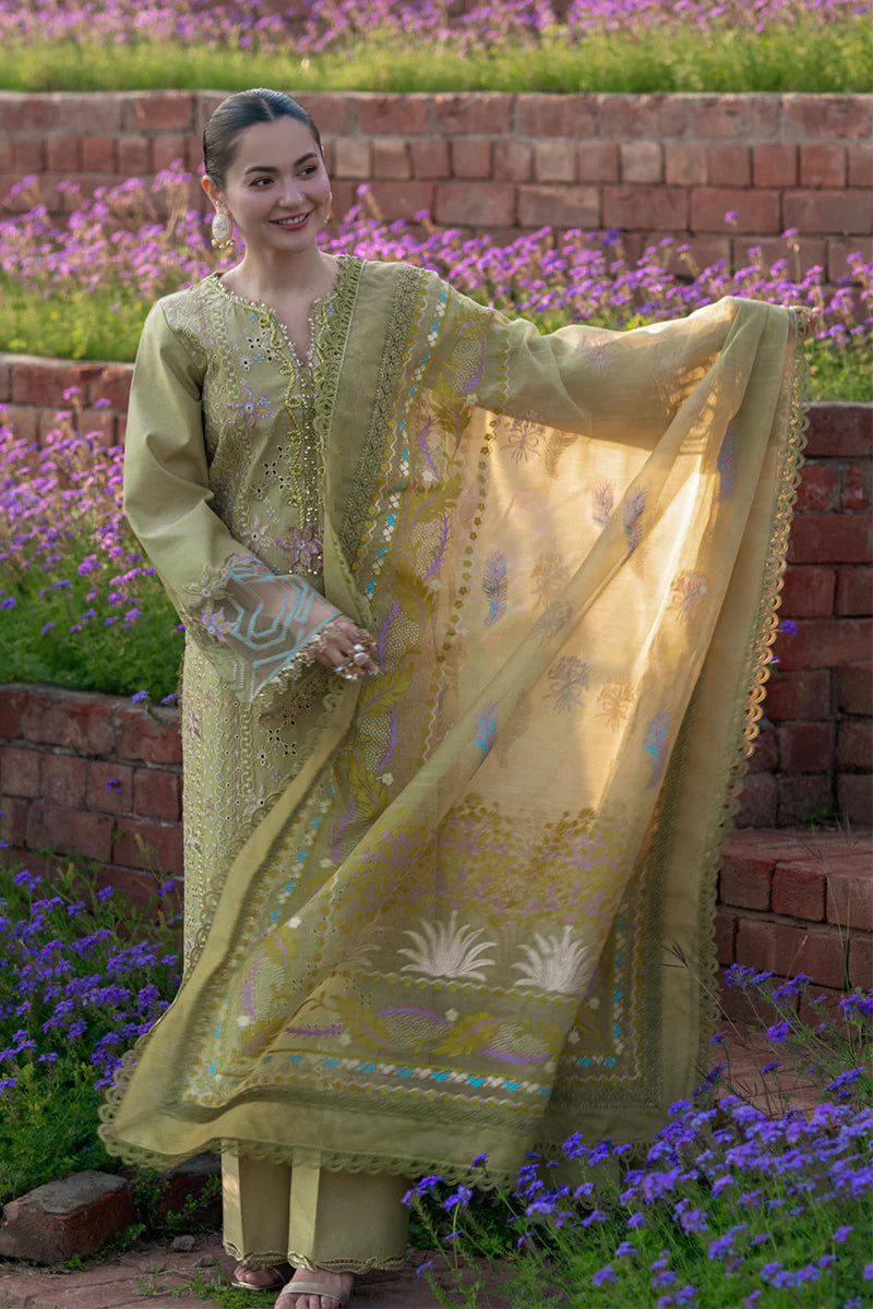 Rang Rasiya Unstitched Embroidered Luxury Lawn 3 Piece Suit RR26ULE RAHA - Eid Collection
