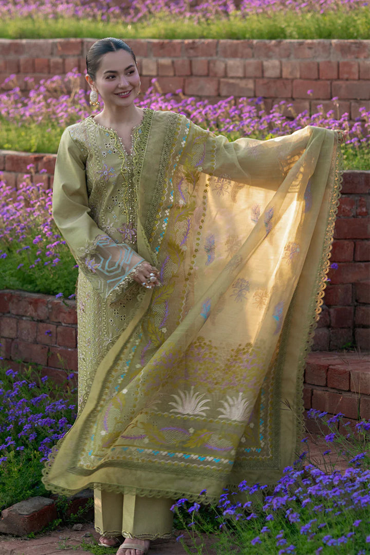 Rang Rasiya Unstitched Embroidered Luxury Lawn 3 Piece Suit RR26ULE RAHA - Eid Collection