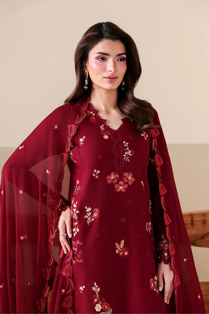Azure Unstitched Embroidered Lawn 3 Piece Suit Ruby Rose - Festive Collection