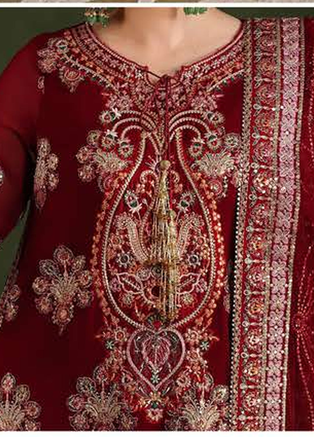 Royale Eternel by Roheenaz Unstitched Embroidered Chiffon 3 Piece Suit RN26URE Imperial Grace RUNCH260101 - Wedding Collection
