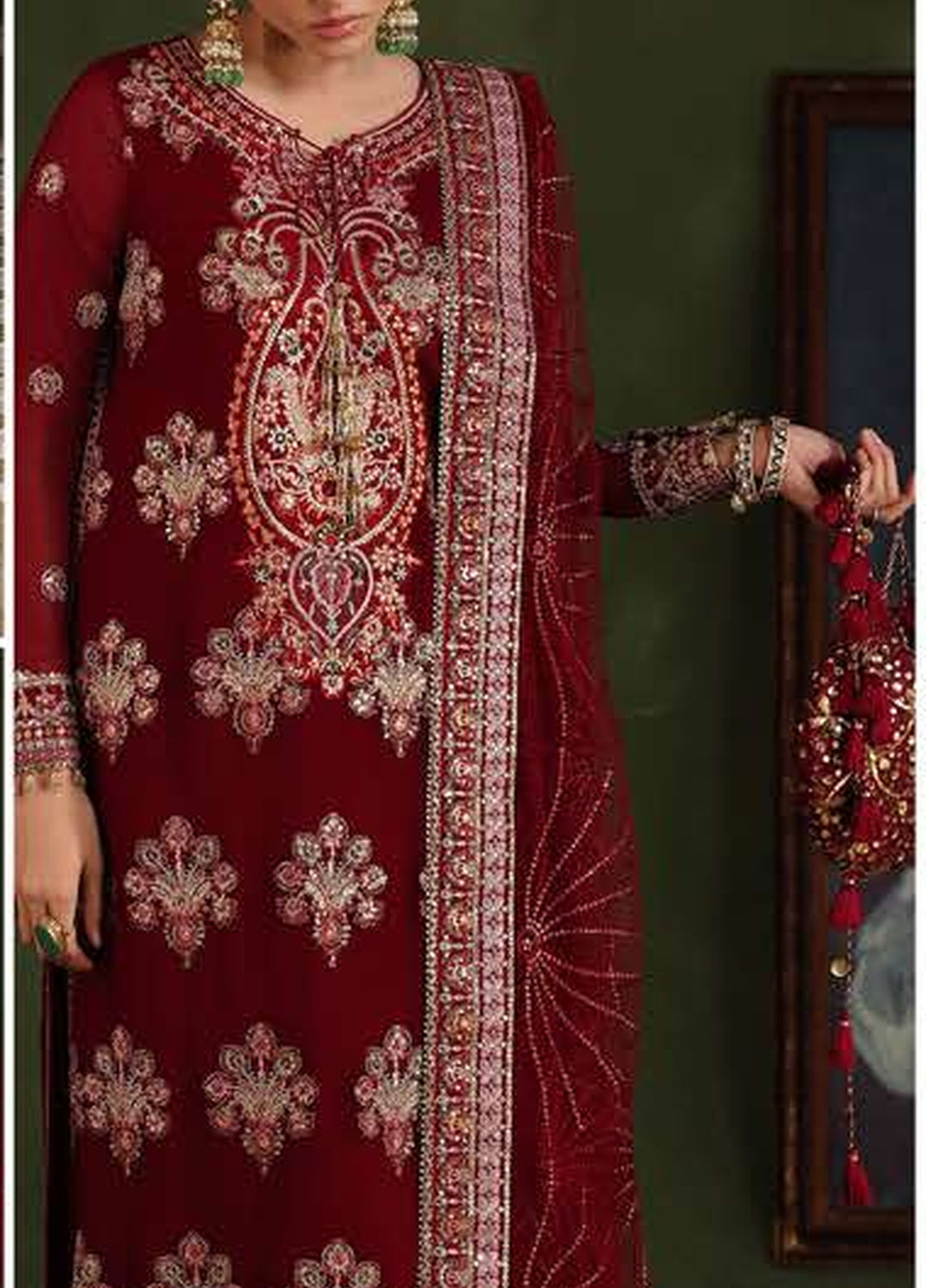 Royale Eternel by Roheenaz Unstitched Embroidered Chiffon 3 Piece Suit RN26URE Imperial Grace RUNCH260101 - Wedding Collection