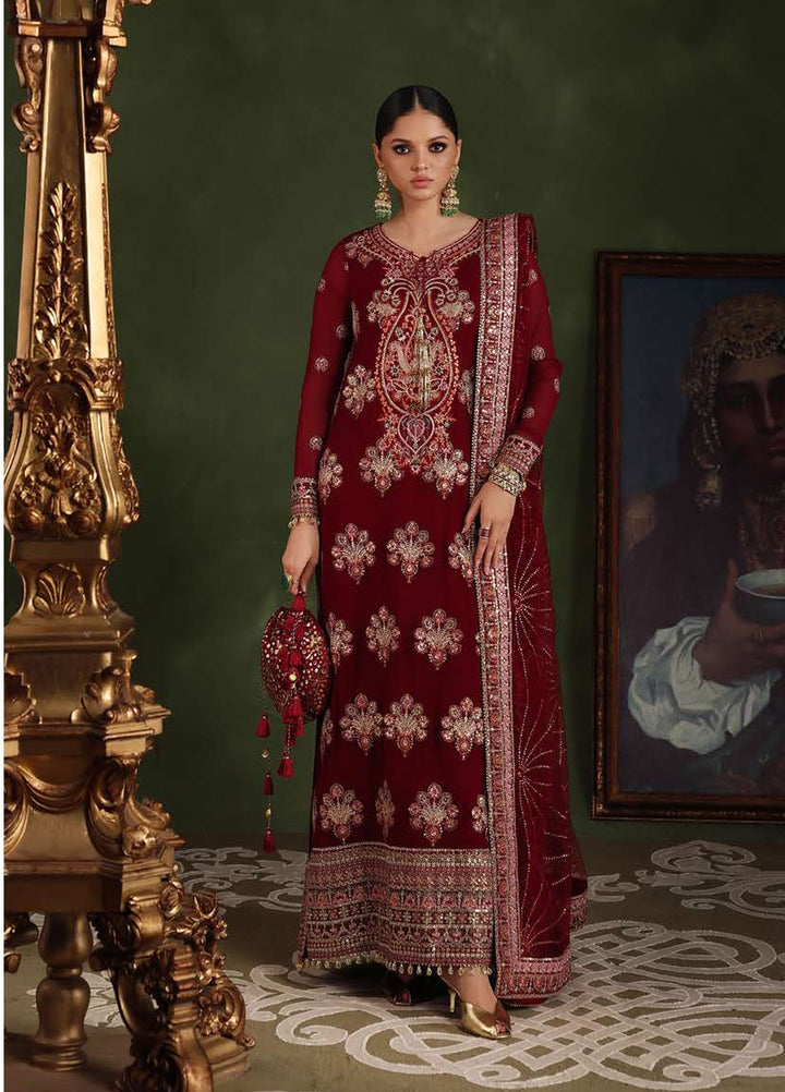 Royale Eternel by Roheenaz Unstitched Embroidered Chiffon 3 Piece Suit RN26URE Imperial Grace RUNCH260101 - Wedding Collection