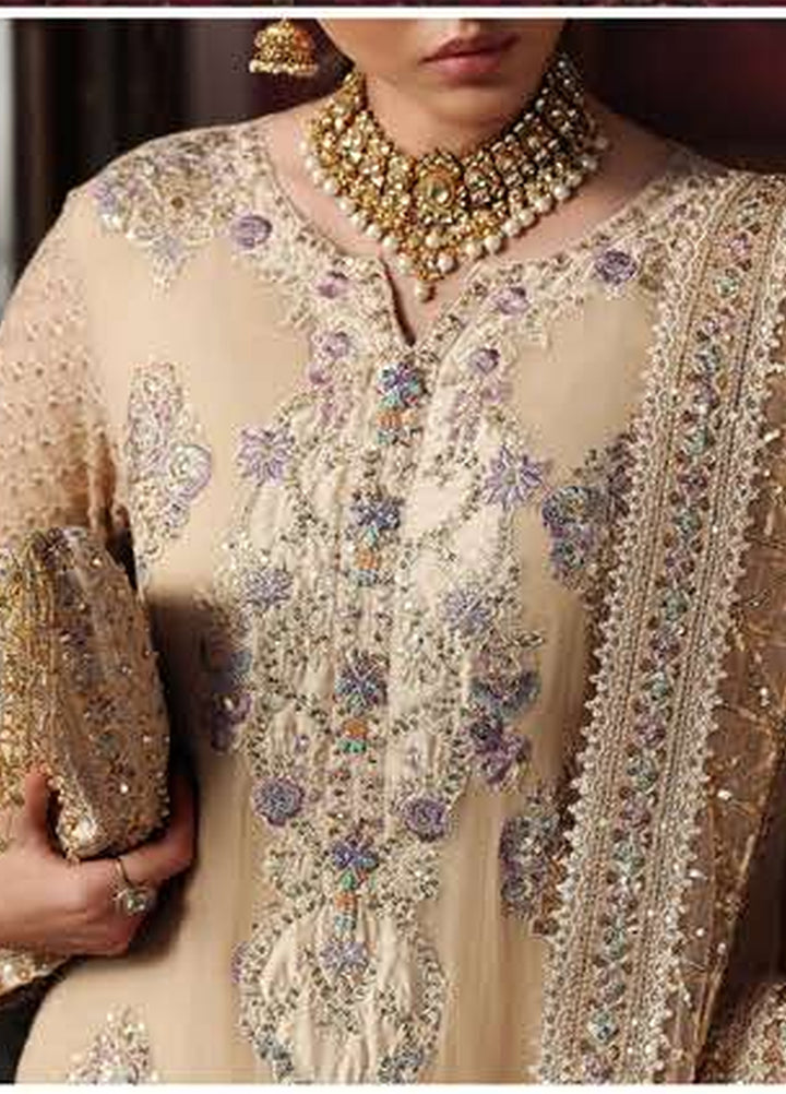 Royale Eternel by Roheenaz Unstitched Embroidered Chiffon 3 Piece Suit RN26URE Empress Glow RUNCH260104 - Wedding Collection