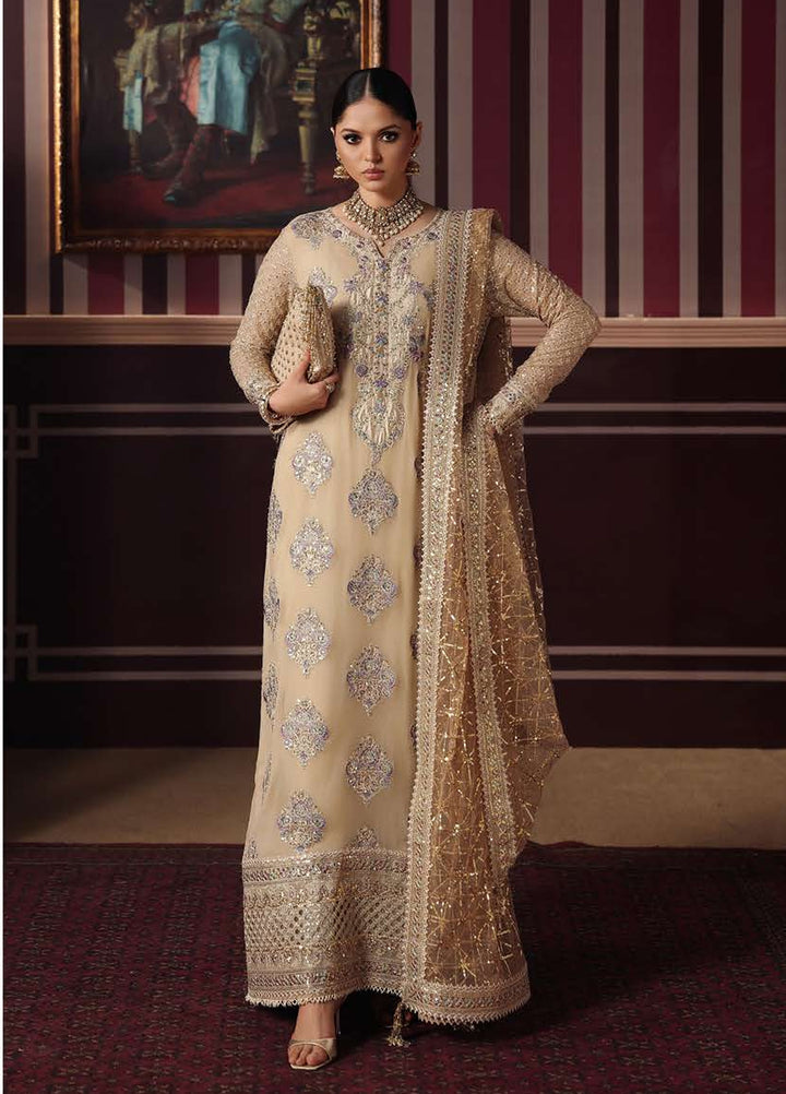 Royale Eternel by Roheenaz Unstitched Embroidered Chiffon 3 Piece Suit RN26URE Empress Glow RUNCH260104 - Wedding Collection