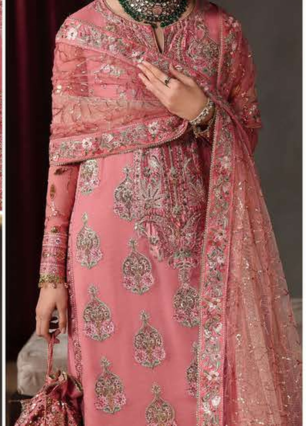 Royale Eternel by Roheenaz Unstitched Embroidered Chiffon 3 Piece Suit RN26URE Noble Allure RUNCH260105 - Wedding Collection
