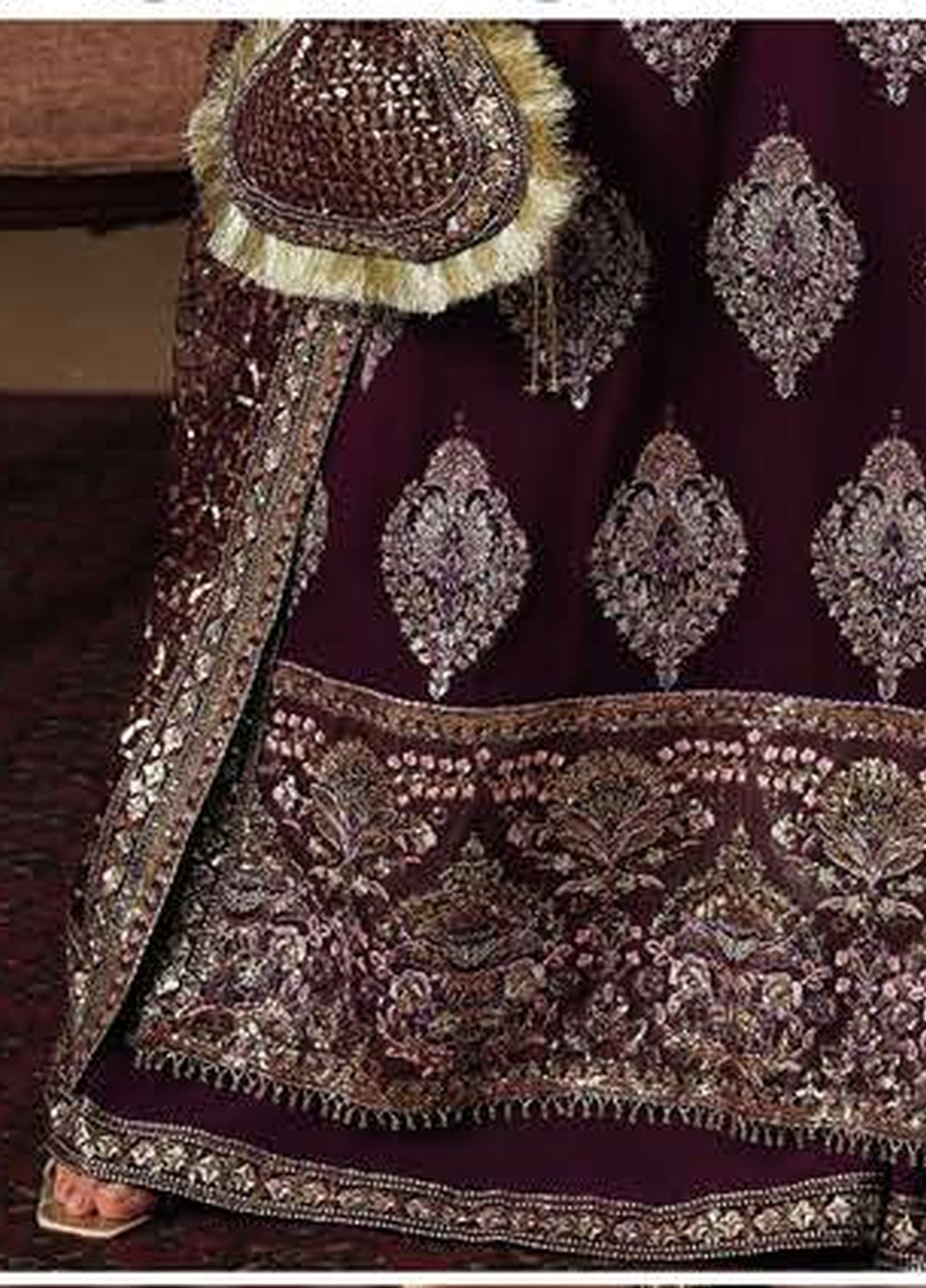 Royale Eternel by Roheenaz Unstitched Embroidered Chiffon 3 Piece Suit RN26URE Regal Charm RUNCH260106 - Wedding Collection