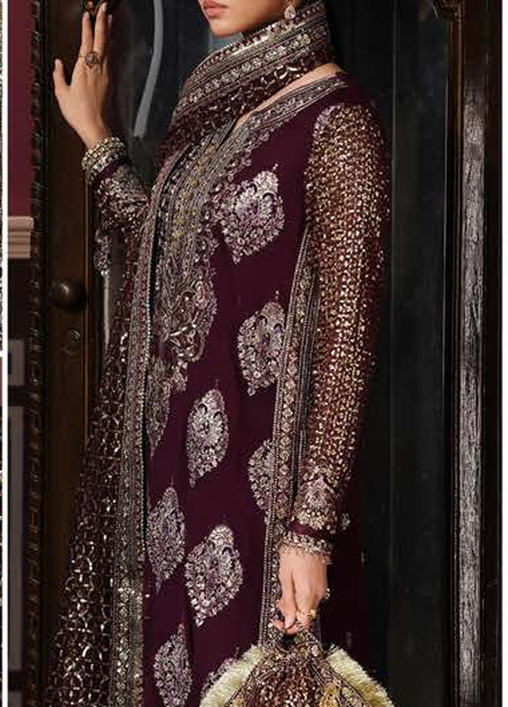 Royale Eternel by Roheenaz Unstitched Embroidered Chiffon 3 Piece Suit RN26URE Regal Charm RUNCH260106 - Wedding Collection